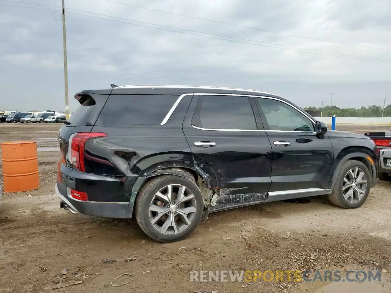 3 Photograph of a damaged car KM8R44HE0MU306306 HYUNDAI PALISADE 2021