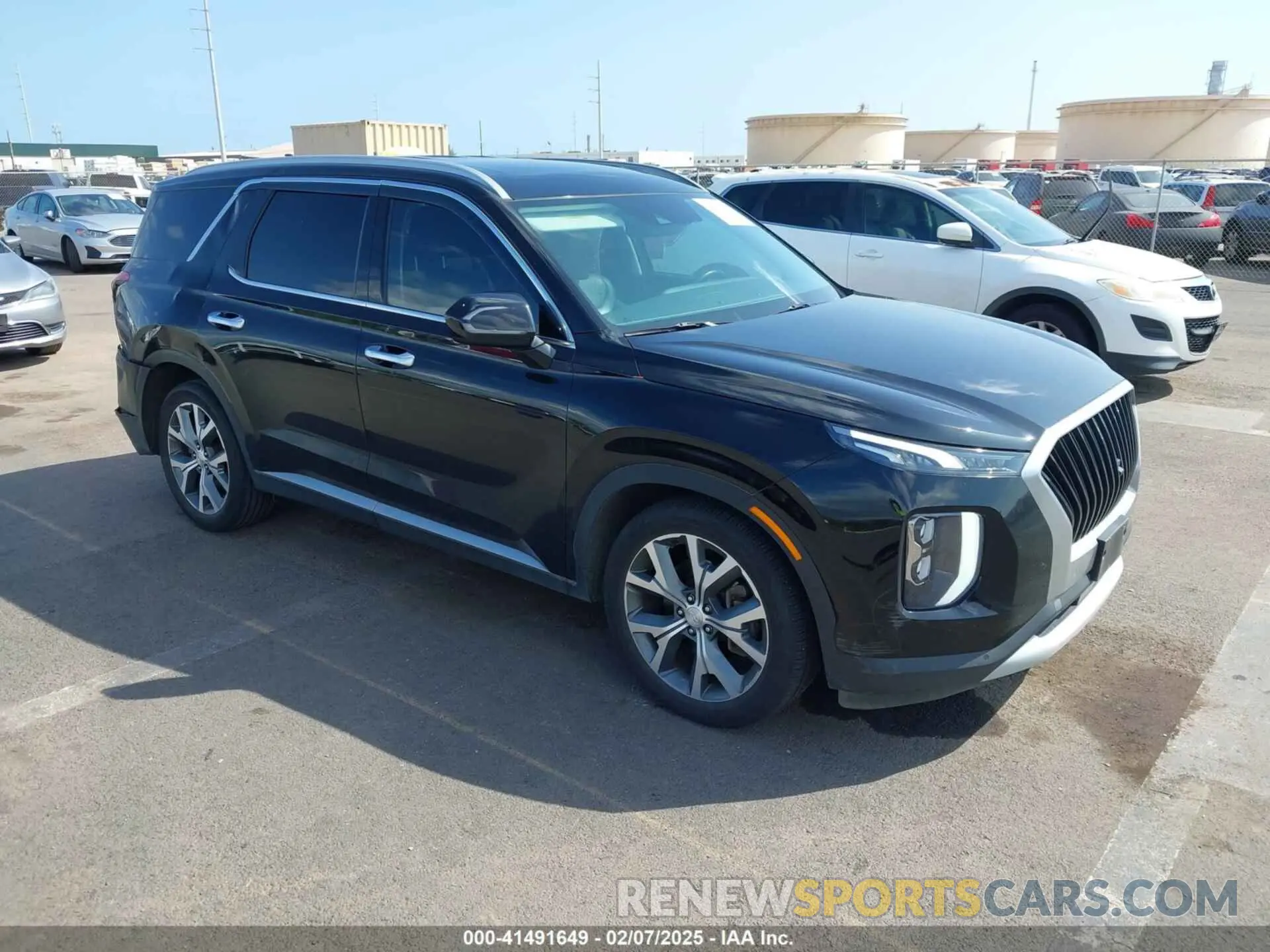 1 Photograph of a damaged car KM8R44HE1MU235276 HYUNDAI PALISADE 2021