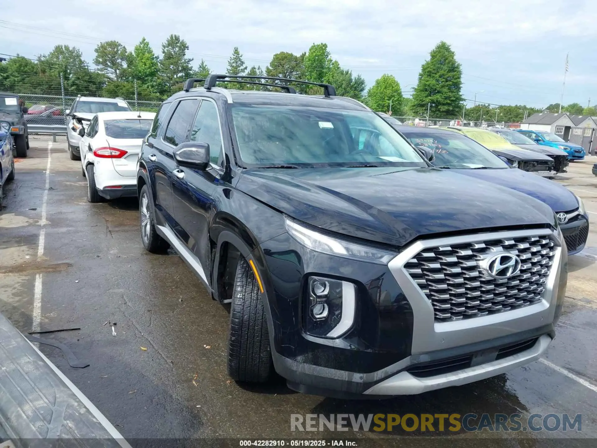 1 Photograph of a damaged car KM8R44HE3MU322600 HYUNDAI PALISADE 2021