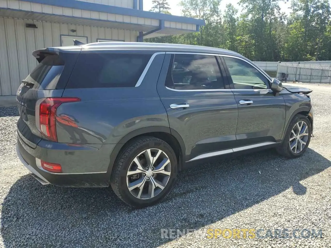 3 Photograph of a damaged car KM8R44HE4MU238804 HYUNDAI PALISADE 2021