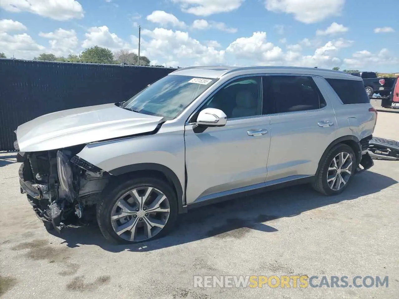 1 Photograph of a damaged car KM8R44HE4MU256803 HYUNDAI PALISADE 2021
