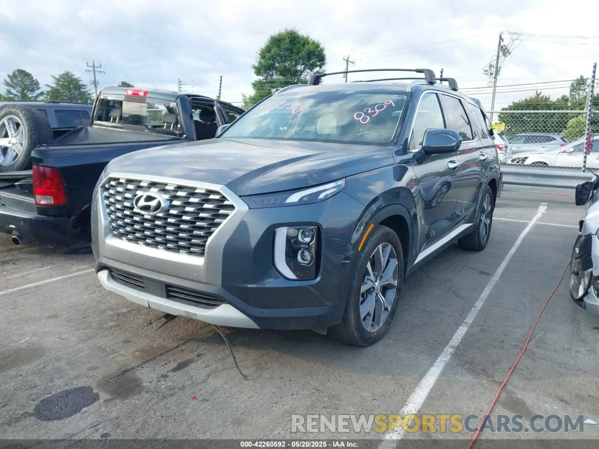 2 Photograph of a damaged car KM8R44HE5MU238309 HYUNDAI PALISADE 2021