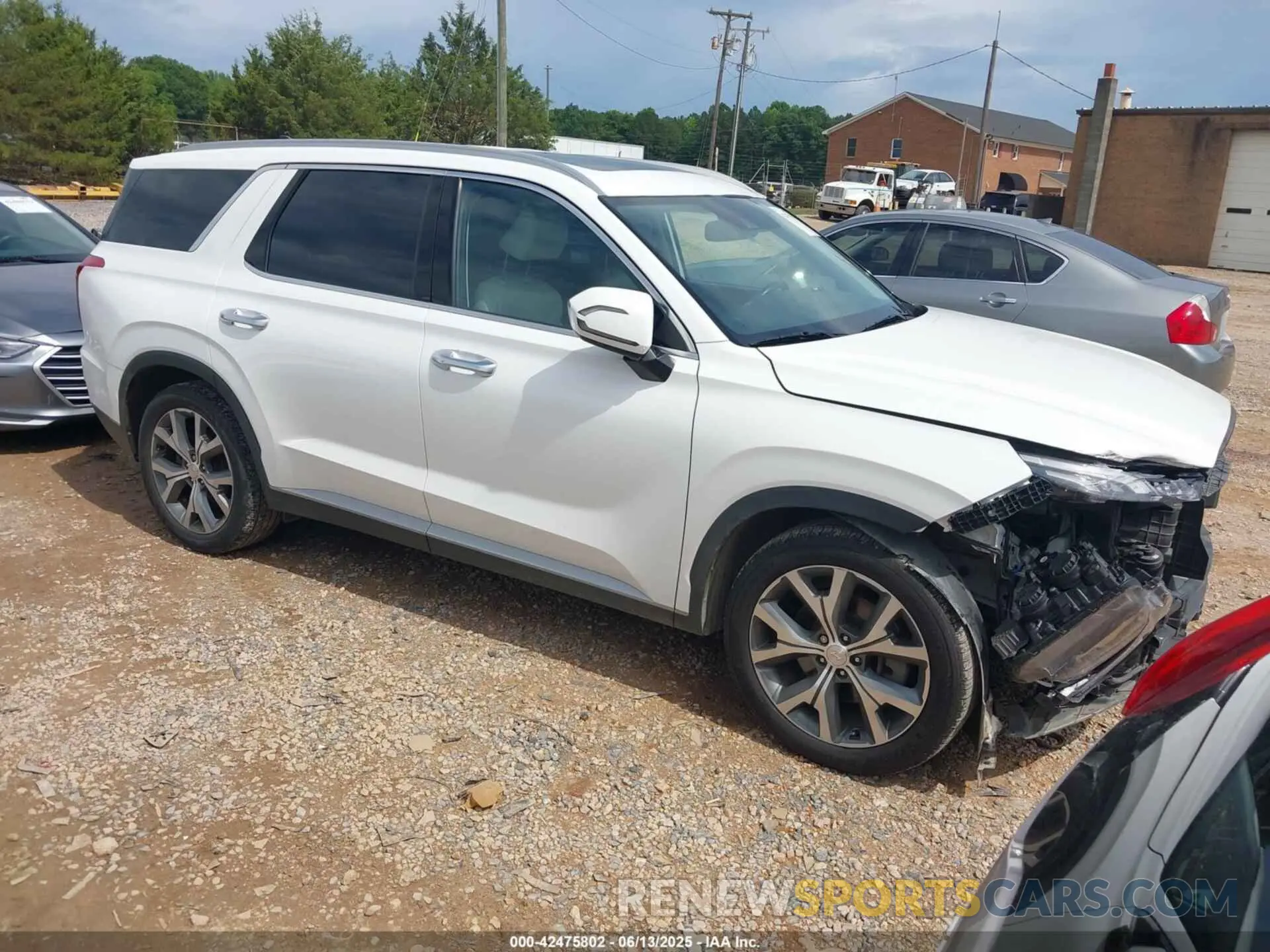 1 Photograph of a damaged car KM8R44HE6MU228291 HYUNDAI PALISADE 2021