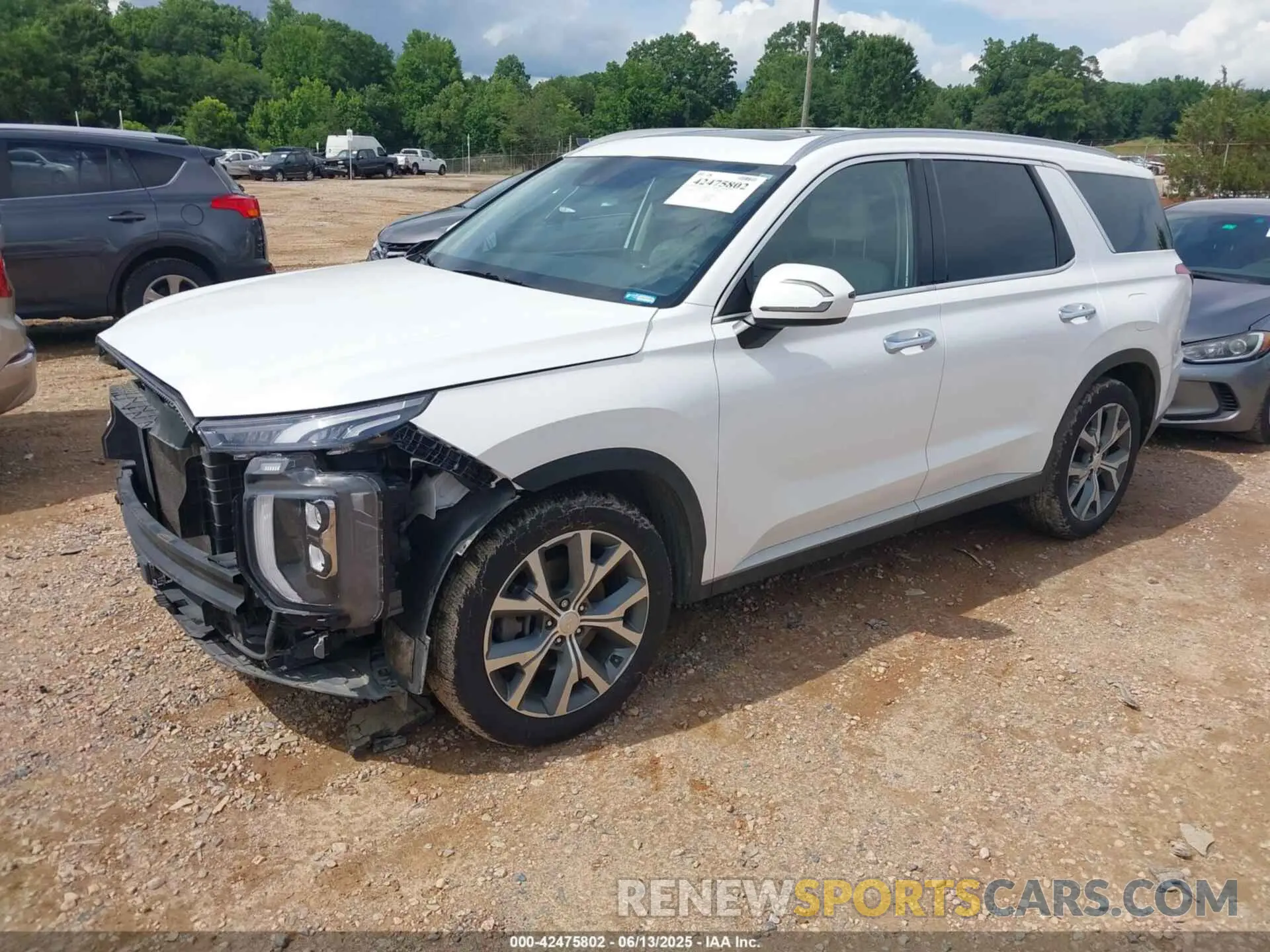 2 Photograph of a damaged car KM8R44HE6MU228291 HYUNDAI PALISADE 2021