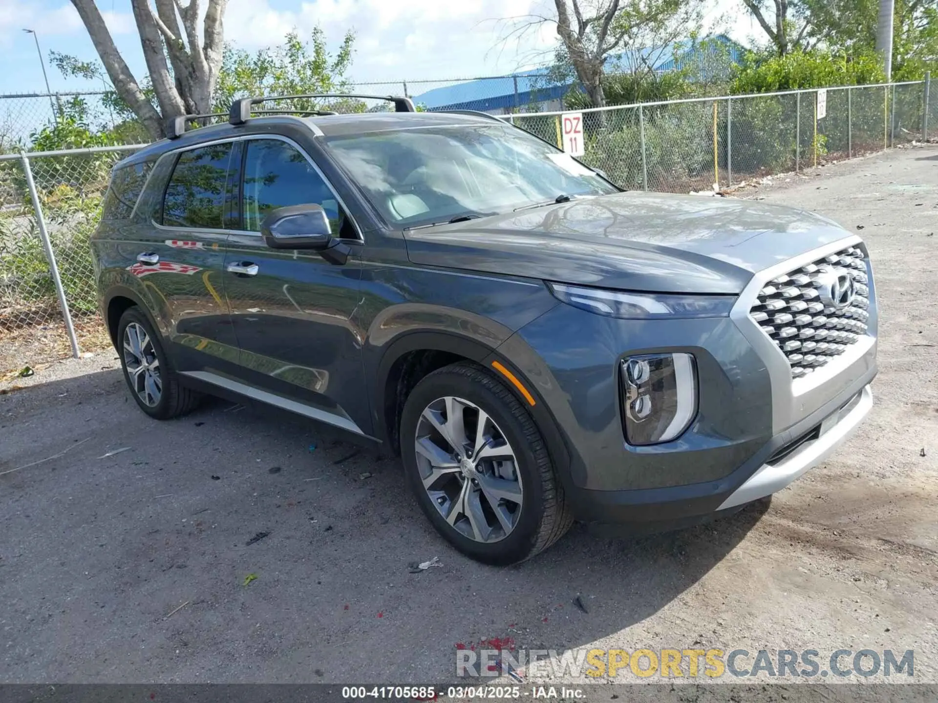 1 Photograph of a damaged car KM8R44HE8MU302360 HYUNDAI PALISADE 2021
