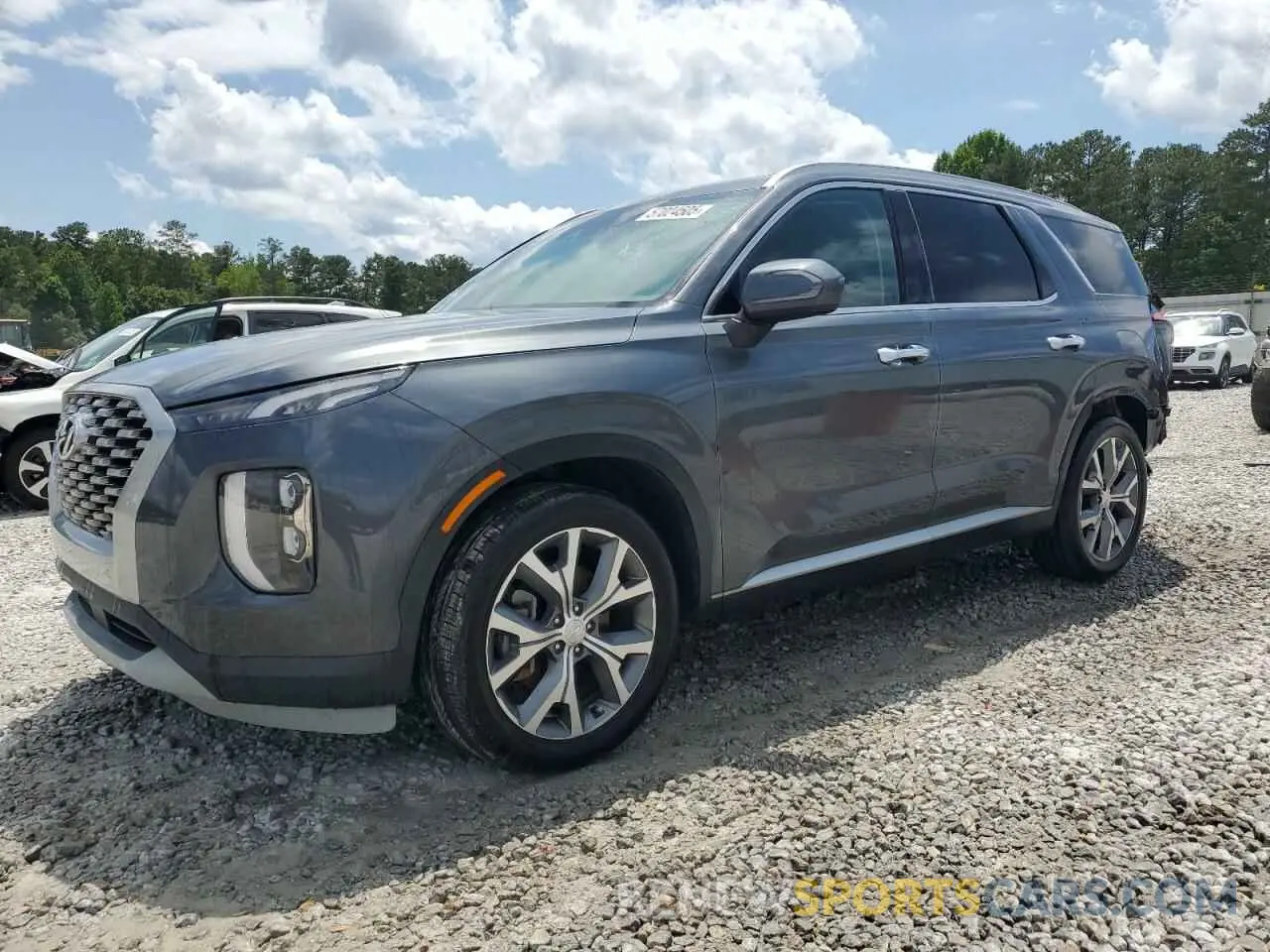 1 Photograph of a damaged car KM8R44HE8MU325704 HYUNDAI PALISADE 2021