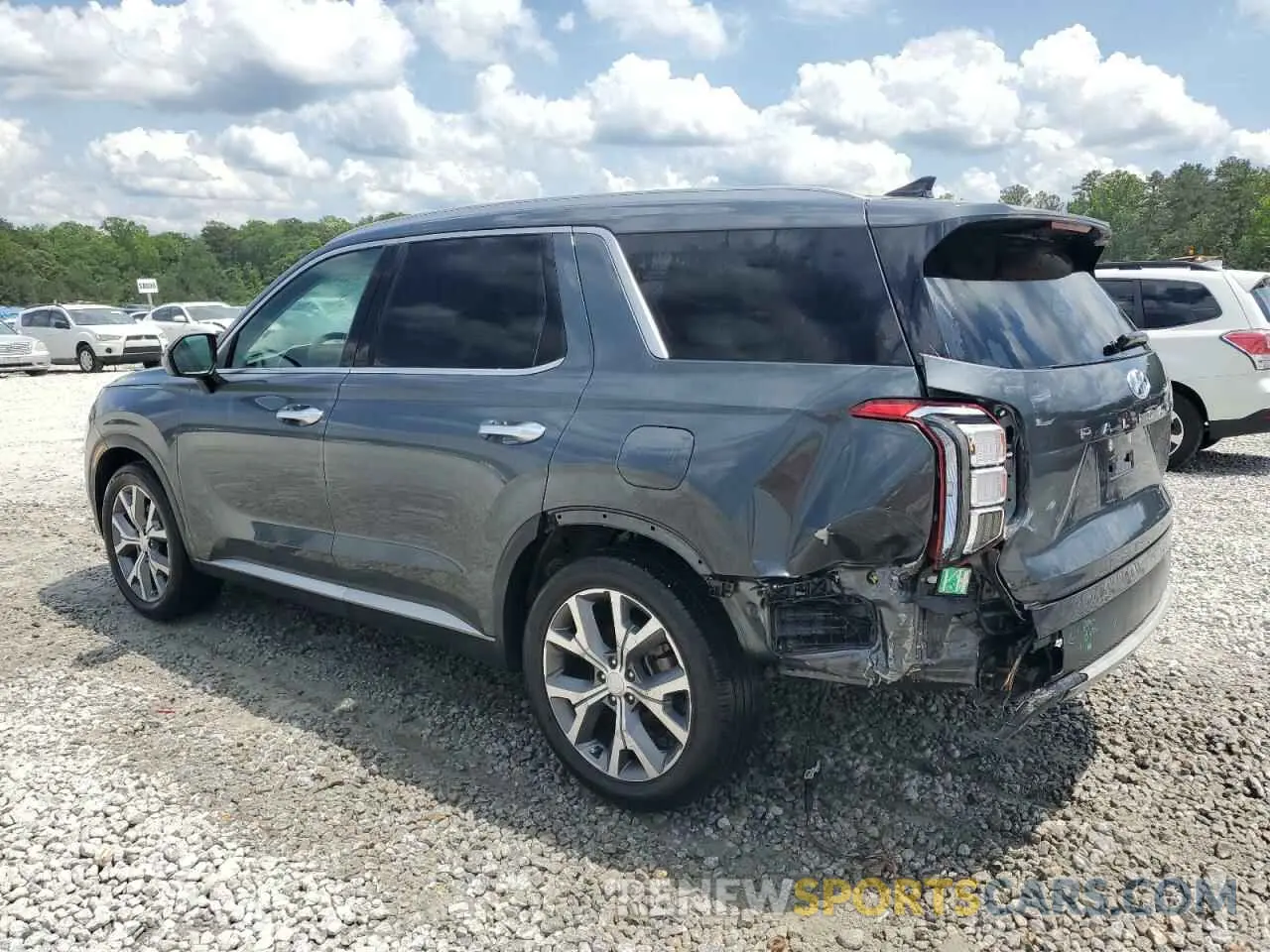 2 Photograph of a damaged car KM8R44HE8MU325704 HYUNDAI PALISADE 2021