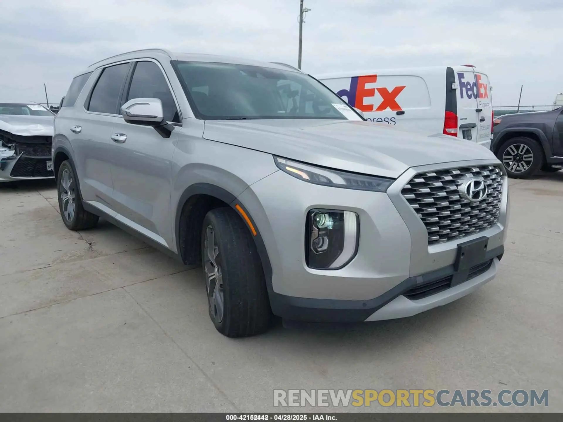 1 Photograph of a damaged car KM8R44HE9MU305235 HYUNDAI PALISADE 2021
