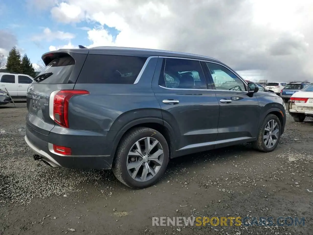 3 Photograph of a damaged car KM8R4DHE1MU327956 HYUNDAI PALISADE 2021