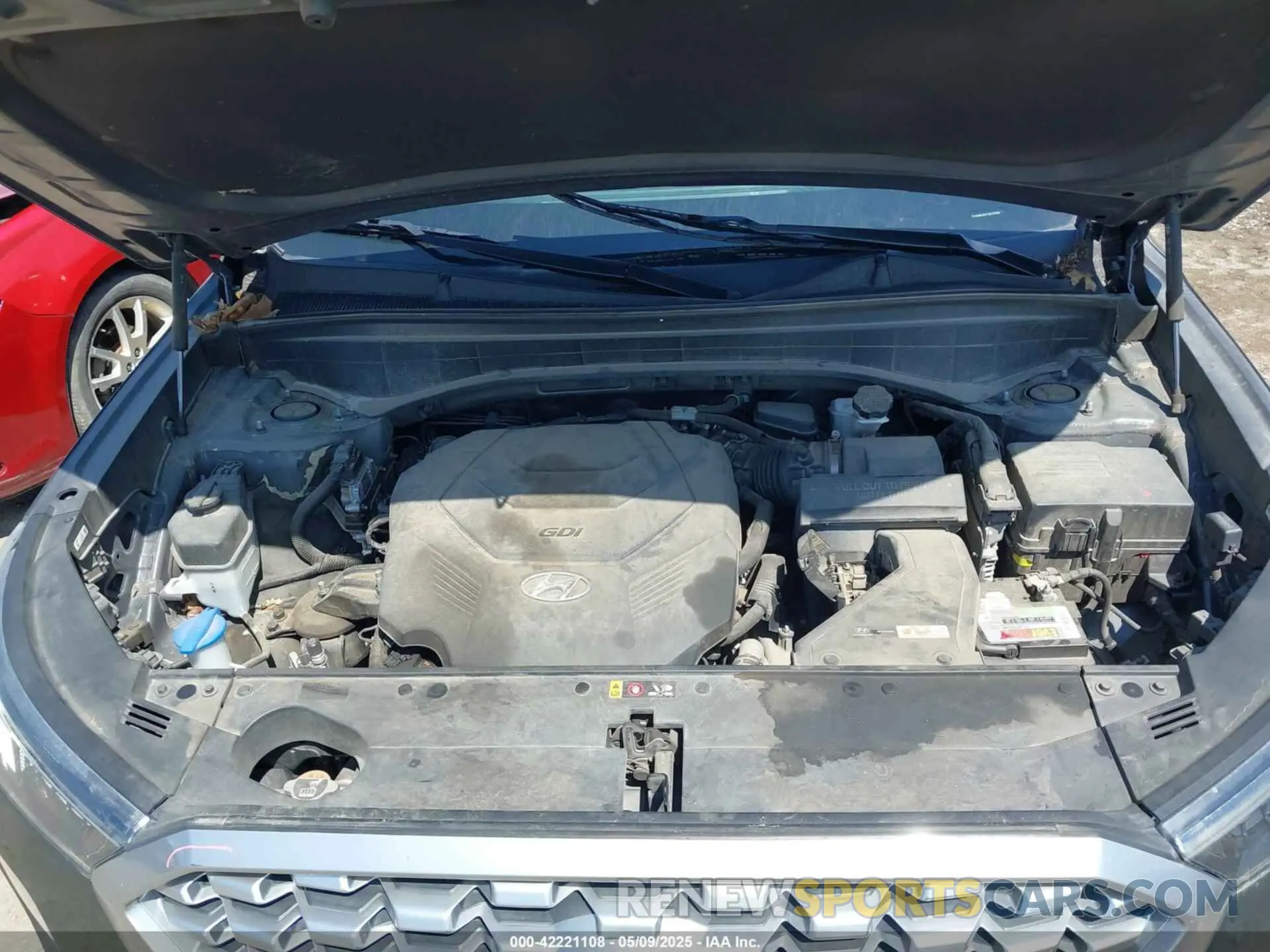 10 Photograph of a damaged car KM8R4DHE2MU184984 HYUNDAI PALISADE 2021