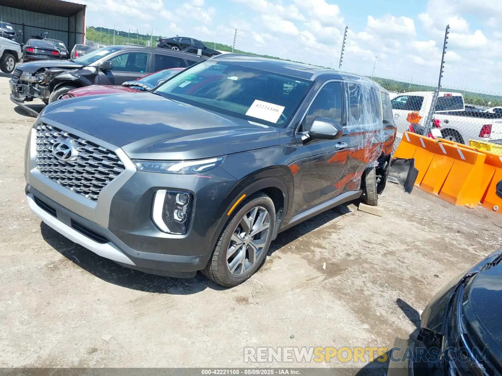 2 Photograph of a damaged car KM8R4DHE2MU184984 HYUNDAI PALISADE 2021