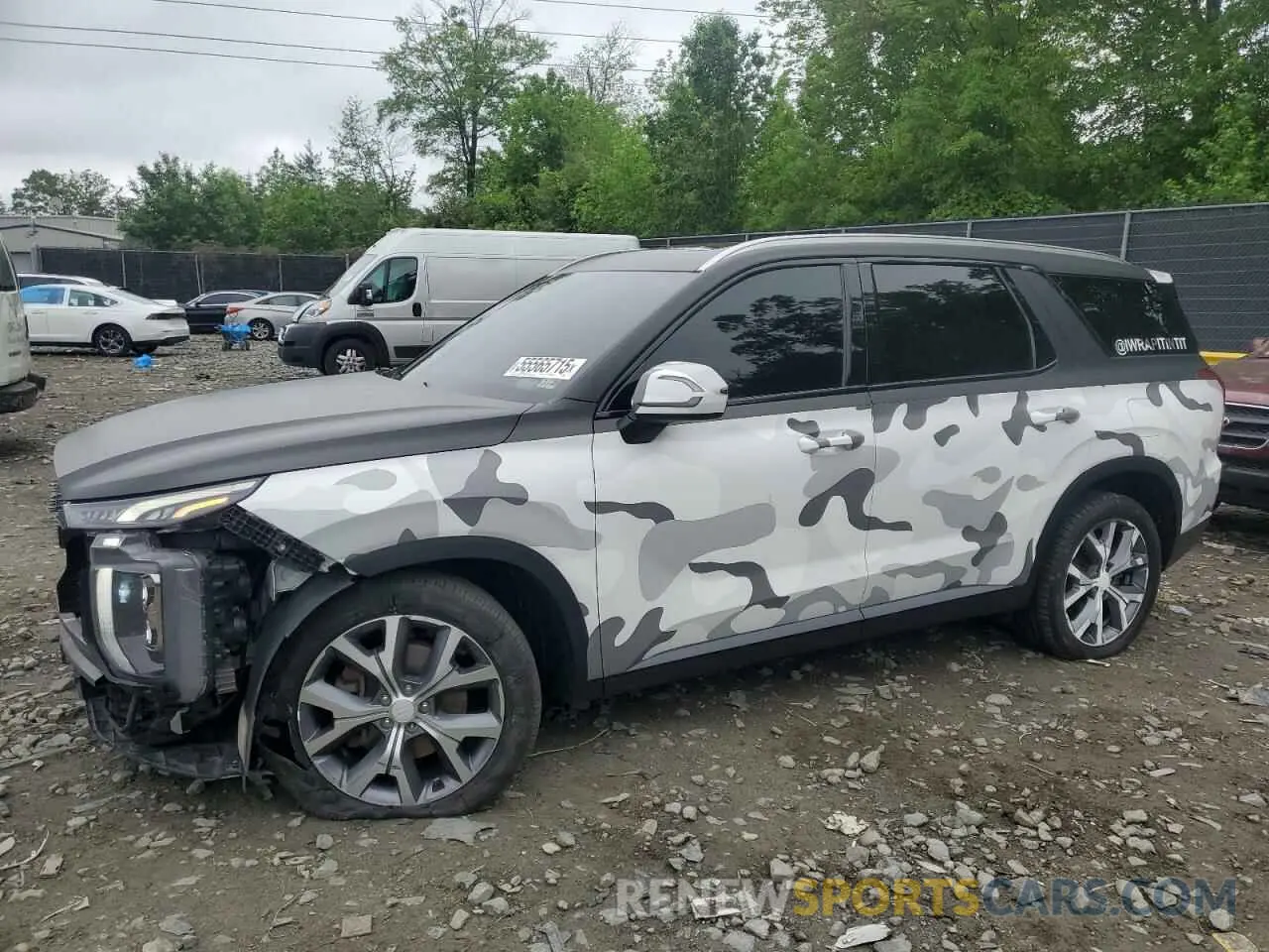 1 Photograph of a damaged car KM8R4DHE2MU264253 HYUNDAI PALISADE 2021