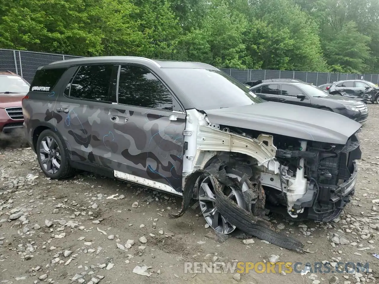 4 Photograph of a damaged car KM8R4DHE2MU264253 HYUNDAI PALISADE 2021
