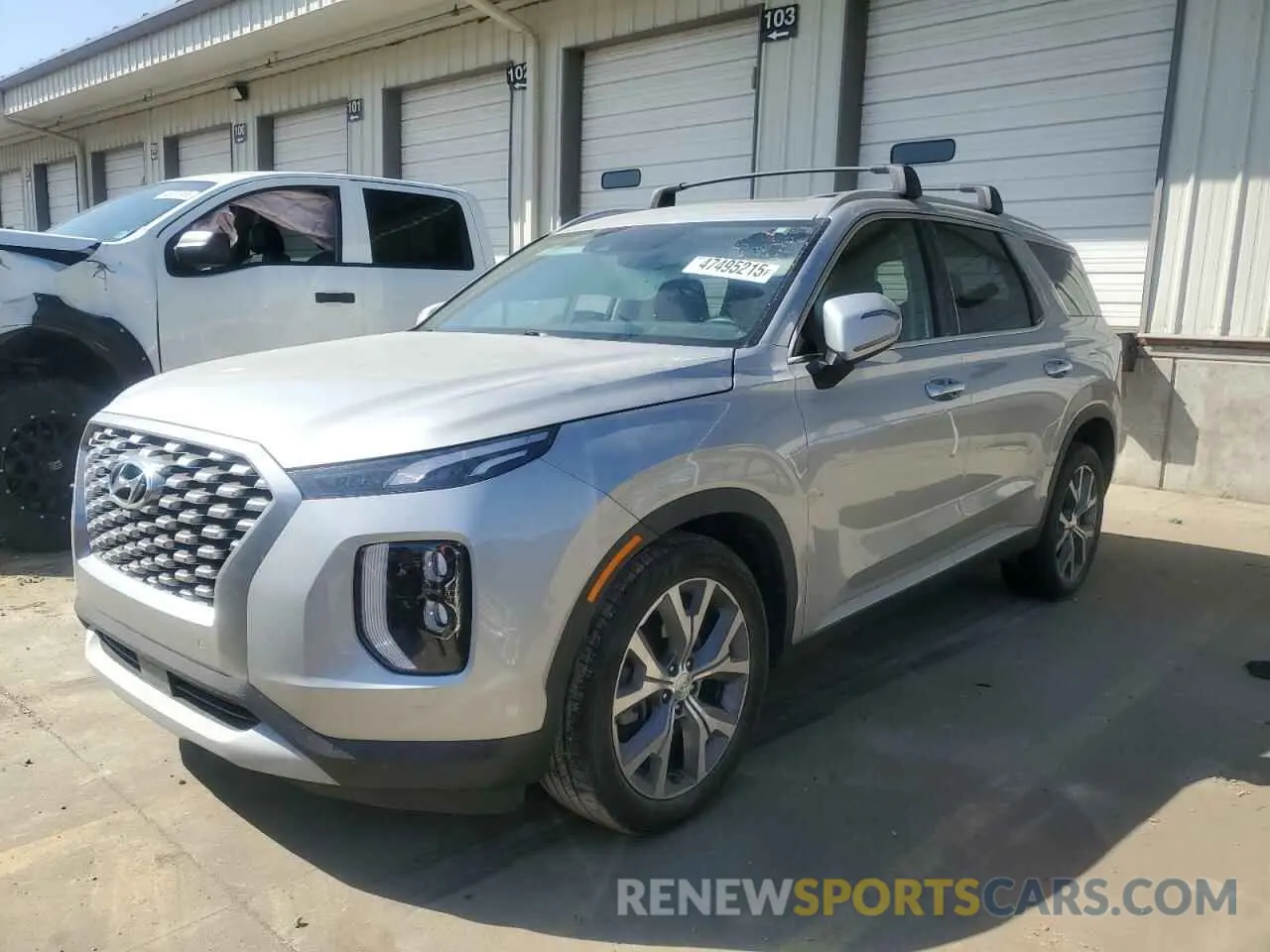 1 Photograph of a damaged car KM8R4DHE4MU273360 HYUNDAI PALISADE 2021