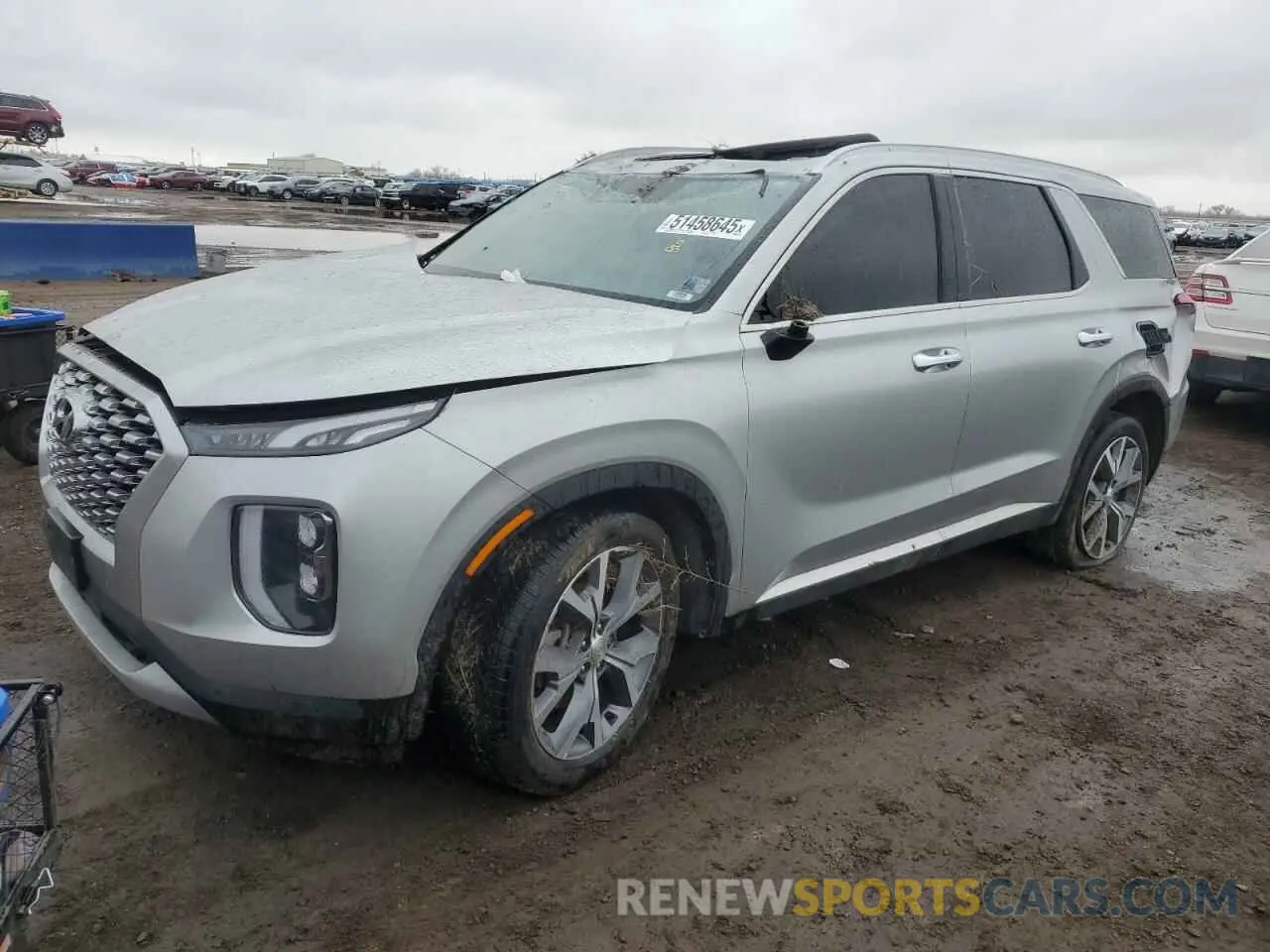 1 Photograph of a damaged car KM8R4DHE5MU298154 HYUNDAI PALISADE 2021