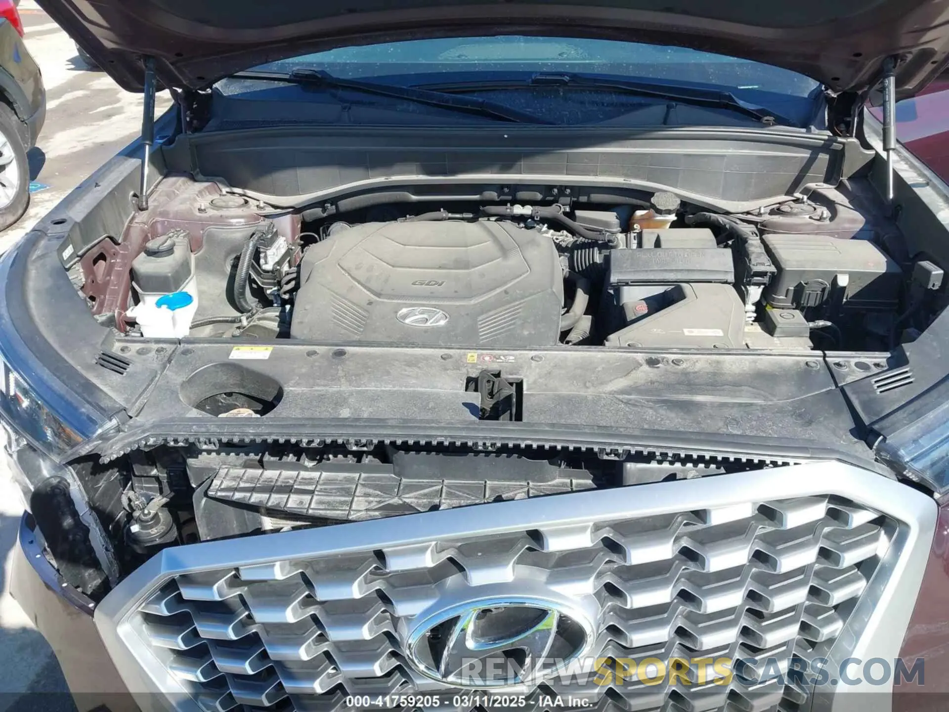 10 Photograph of a damaged car KM8R4DHE6MU179464 HYUNDAI PALISADE 2021