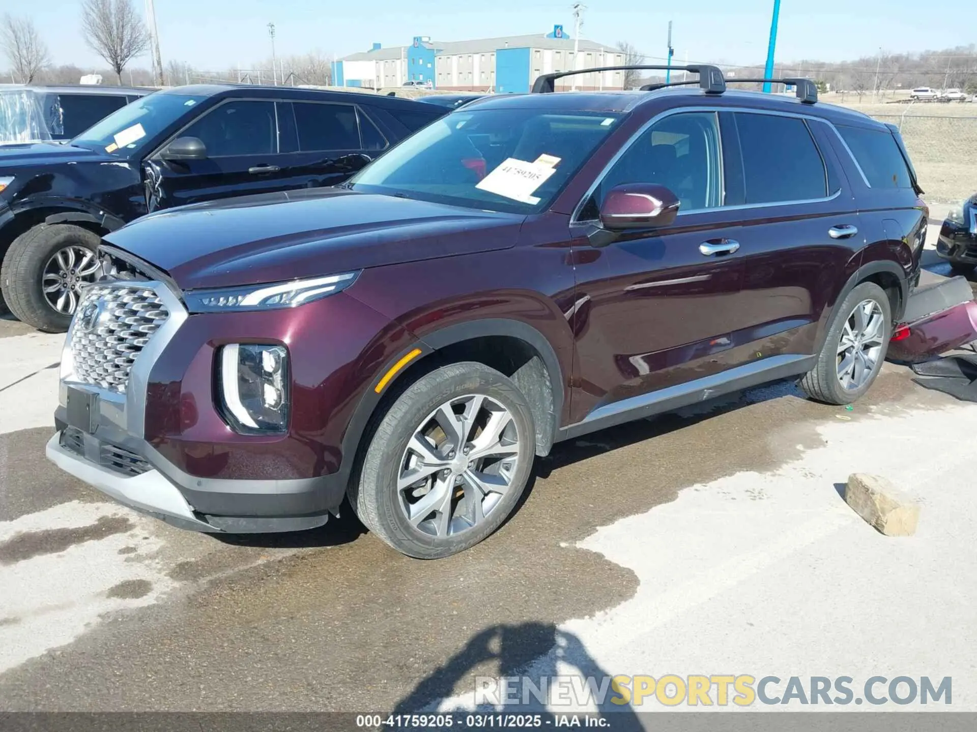 2 Photograph of a damaged car KM8R4DHE6MU179464 HYUNDAI PALISADE 2021