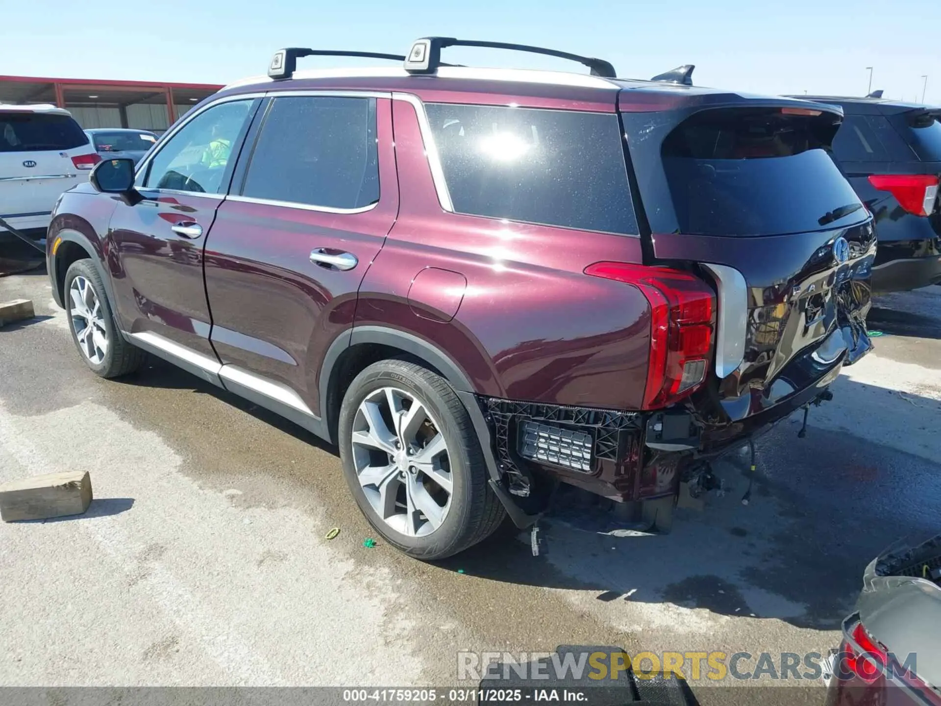 3 Photograph of a damaged car KM8R4DHE6MU179464 HYUNDAI PALISADE 2021