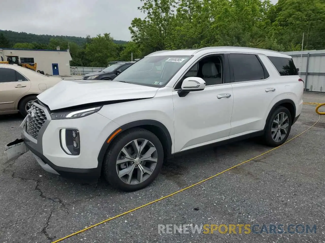 1 Photograph of a damaged car KM8R4DHE6MU245060 HYUNDAI PALISADE 2021
