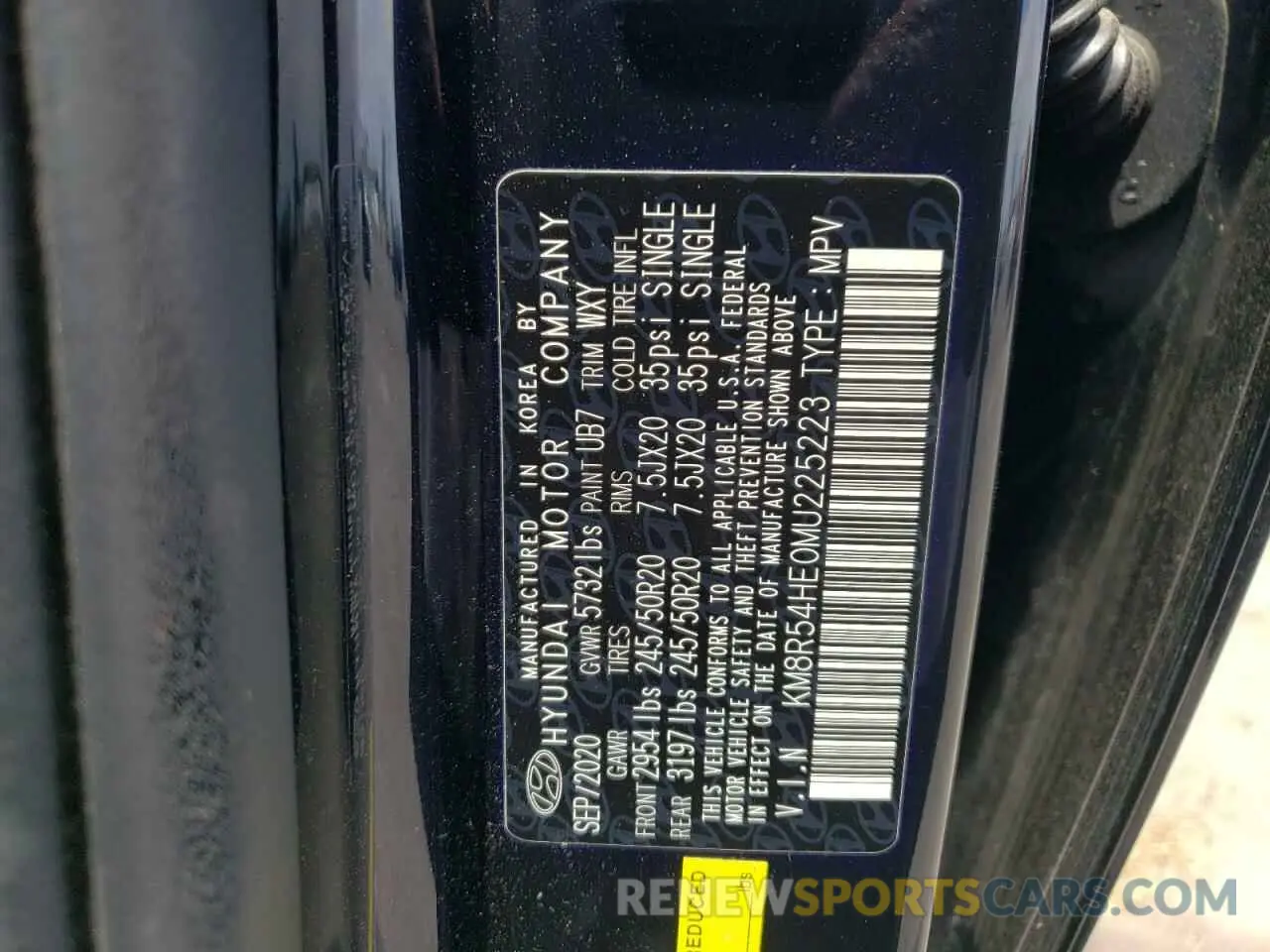 13 Photograph of a damaged car KM8R54HE0MU225223 HYUNDAI PALISADE 2021