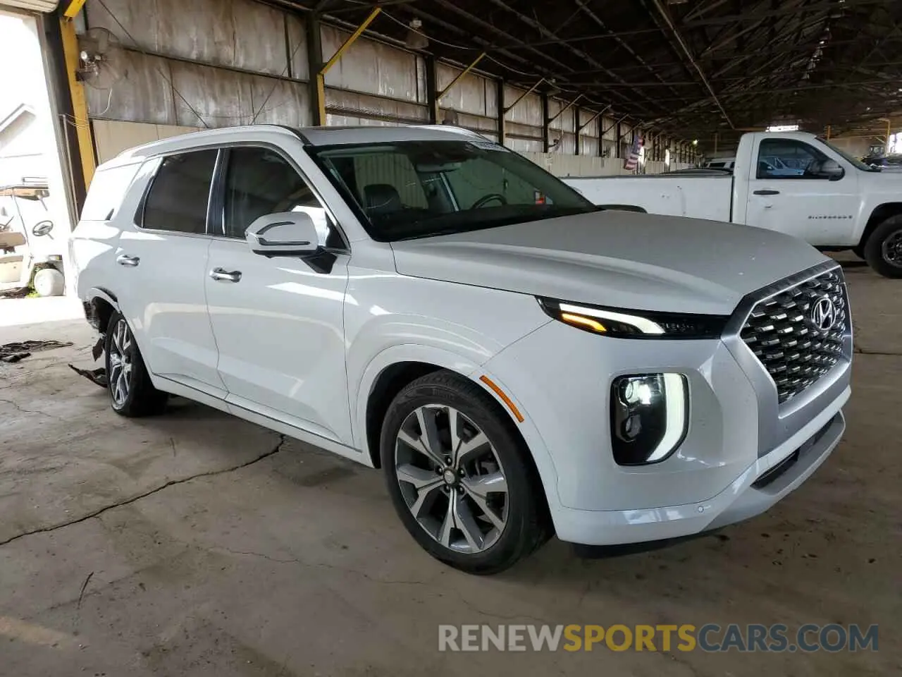 4 Photograph of a damaged car KM8R54HE2MU290476 HYUNDAI PALISADE 2021