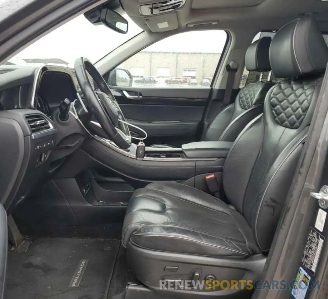 7 Photograph of a damaged car KM8R54HE3MU212997 HYUNDAI PALISADE 2021