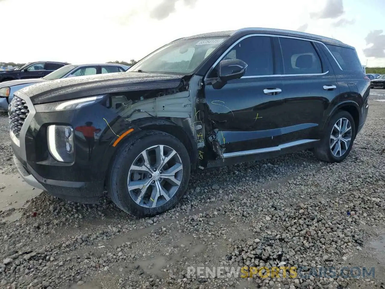 1 Photograph of a damaged car KM8R54HE8MU226605 HYUNDAI PALISADE 2021