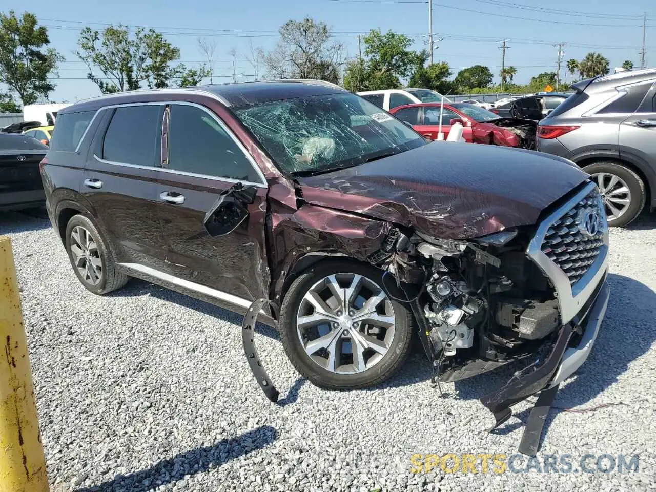 4 Photograph of a damaged car KM8R54HEXMU185751 HYUNDAI PALISADE 2021