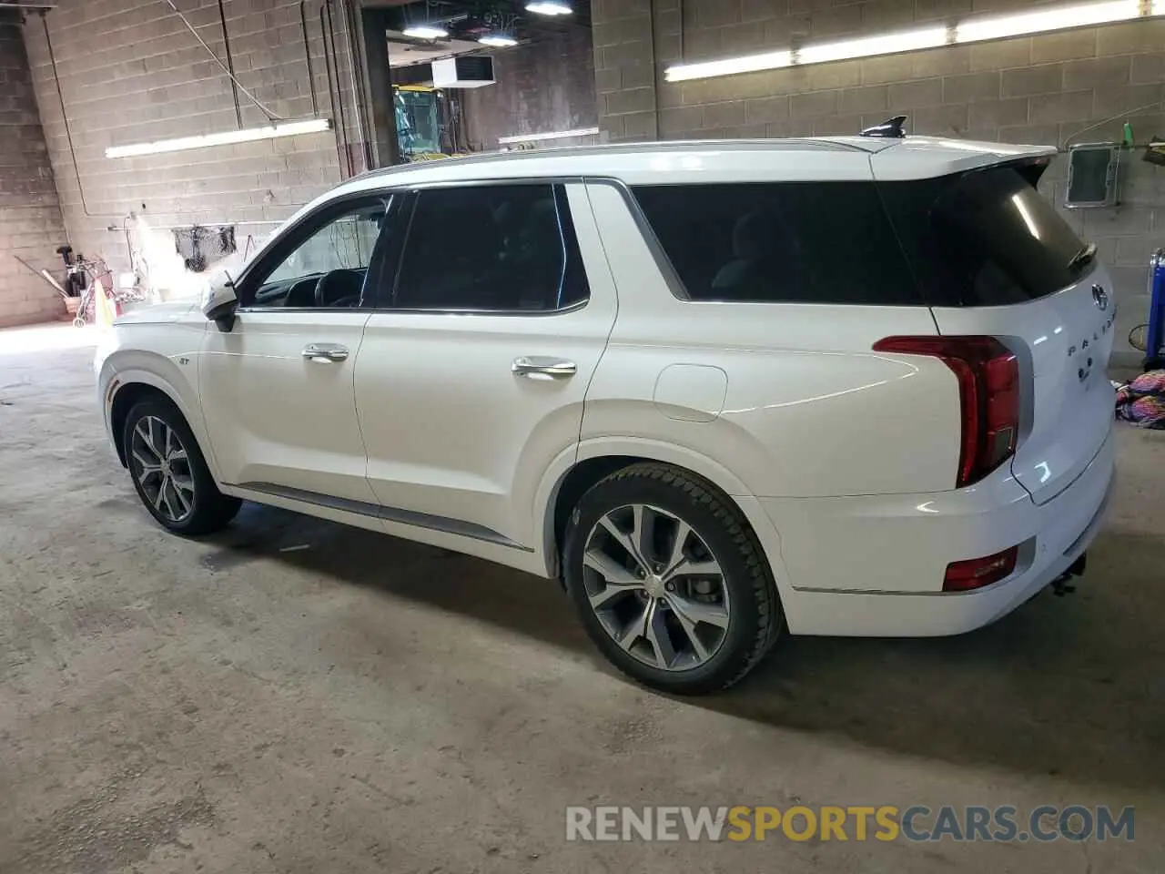 2 Photograph of a damaged car KM8R5DHE0MU305394 HYUNDAI PALISADE 2021