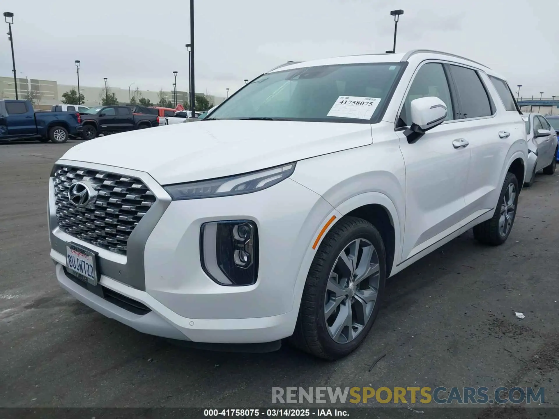 2 Photograph of a damaged car KM8R5DHE2MU212263 HYUNDAI PALISADE 2021