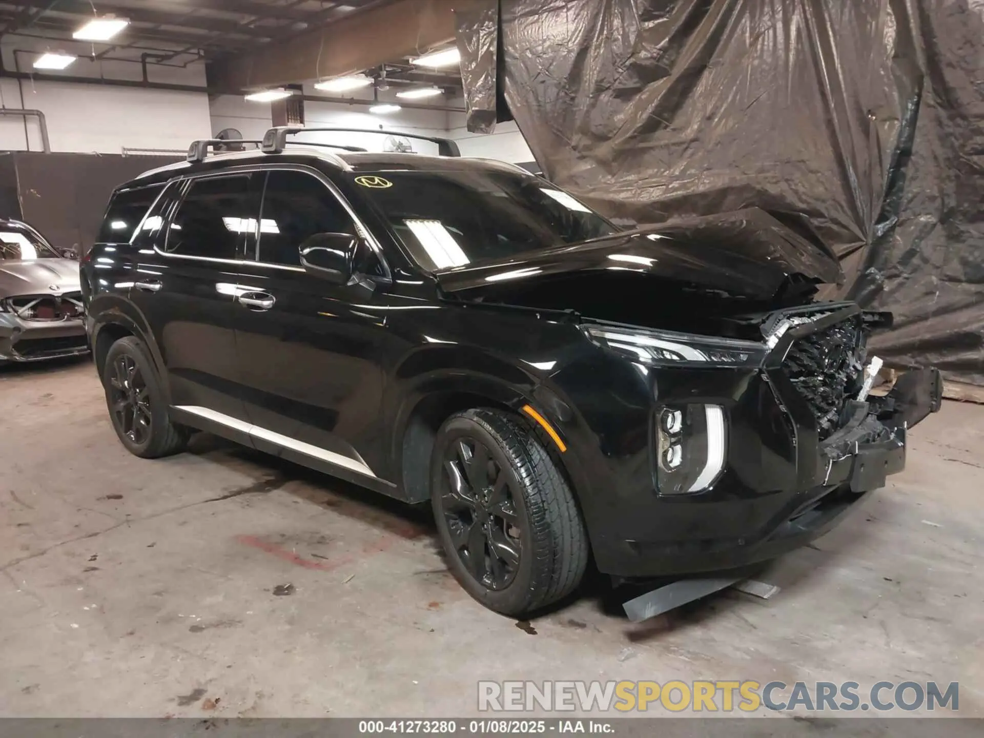 1 Photograph of a damaged car KM8R5DHE4MU205007 HYUNDAI PALISADE 2021