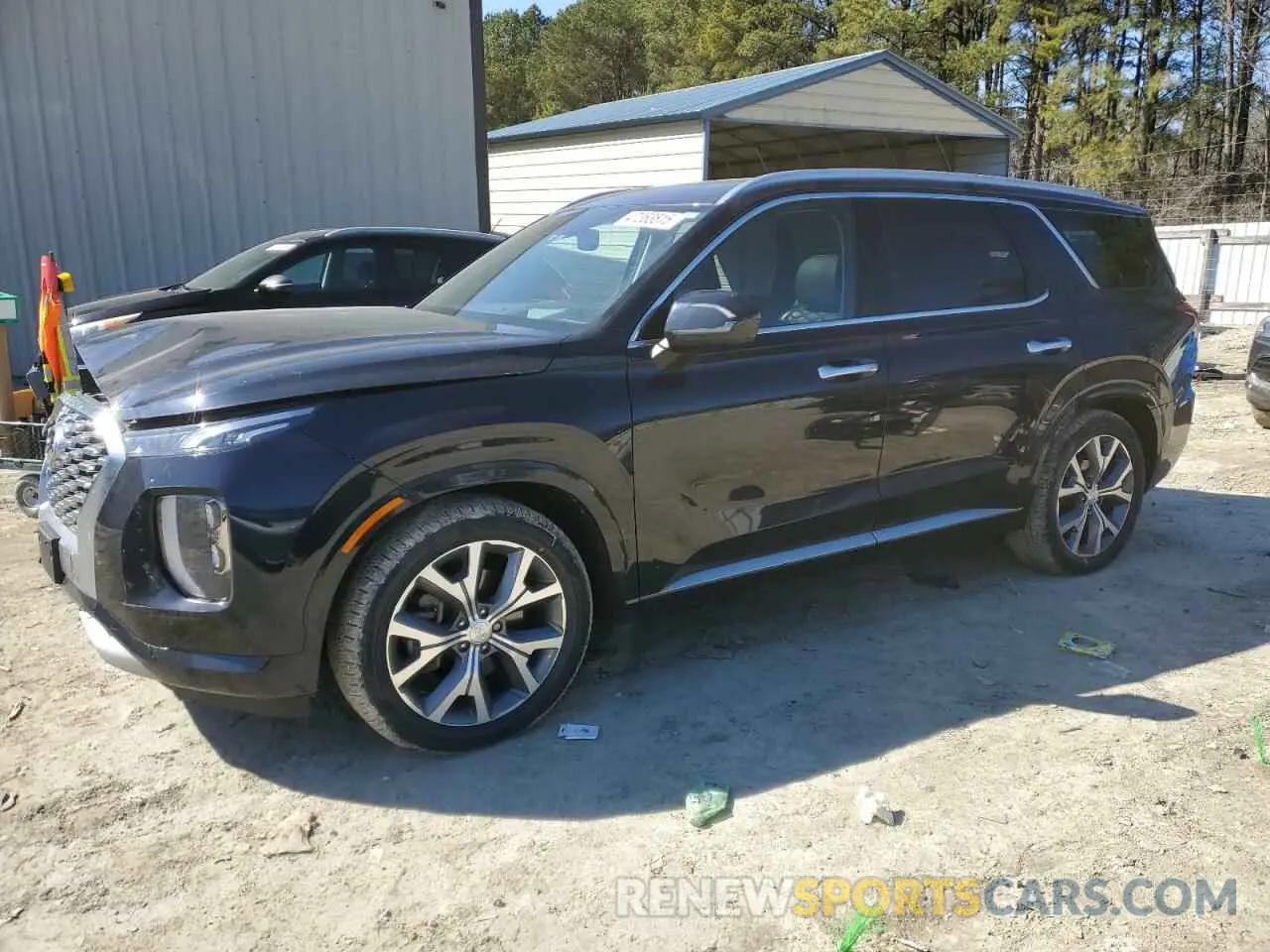 1 Photograph of a damaged car KM8R5DHE4MU250772 HYUNDAI PALISADE 2021