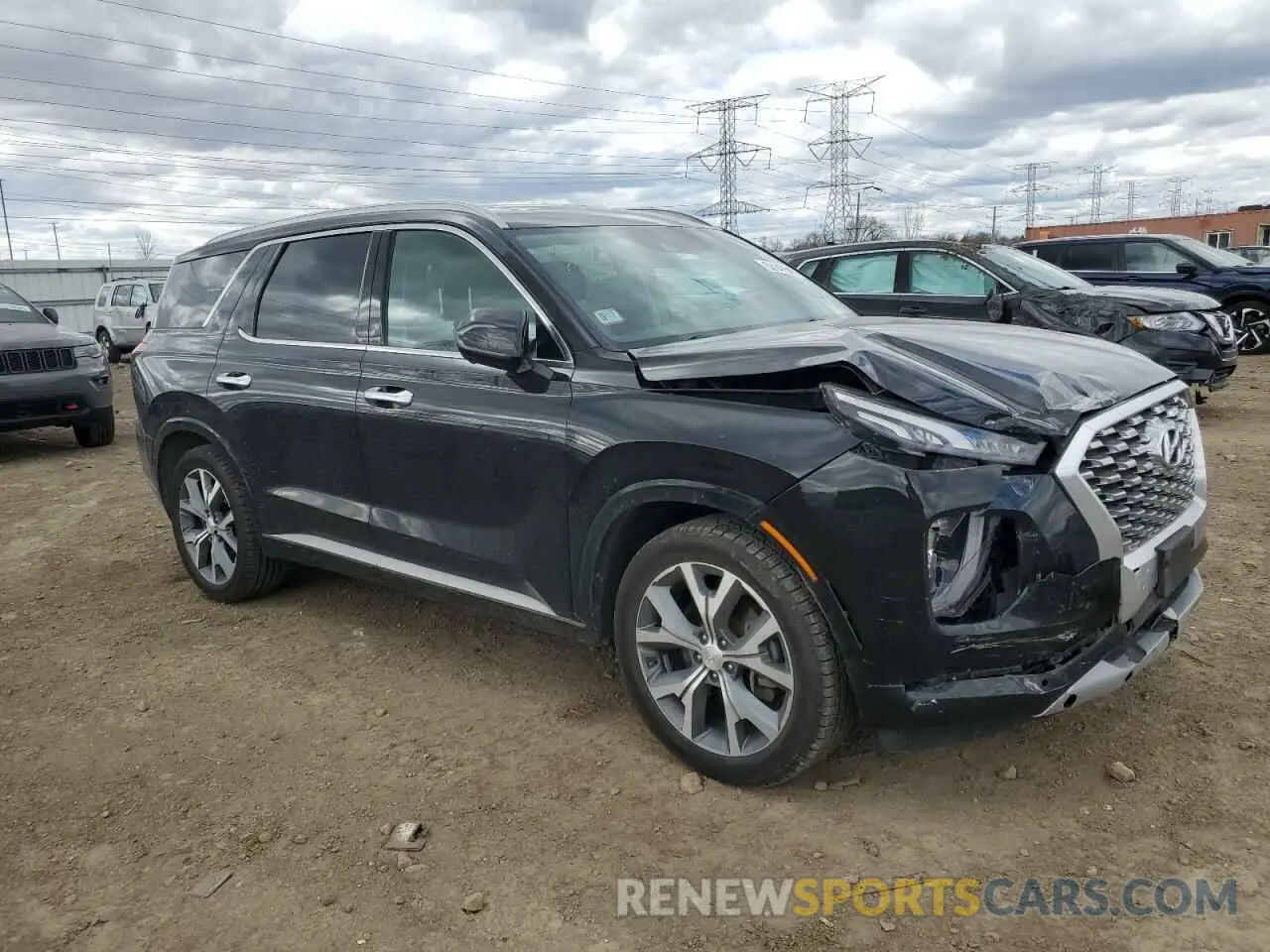 4 Photograph of a damaged car KM8R5DHE4MU274893 HYUNDAI PALISADE 2021