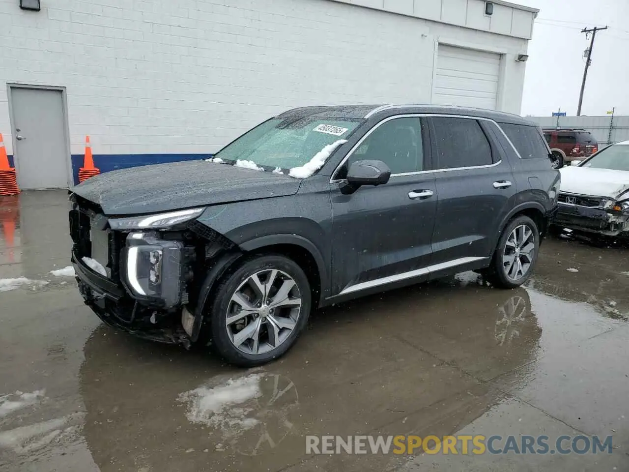 1 Photograph of a damaged car KM8R5DHE4MU328693 HYUNDAI PALISADE 2021