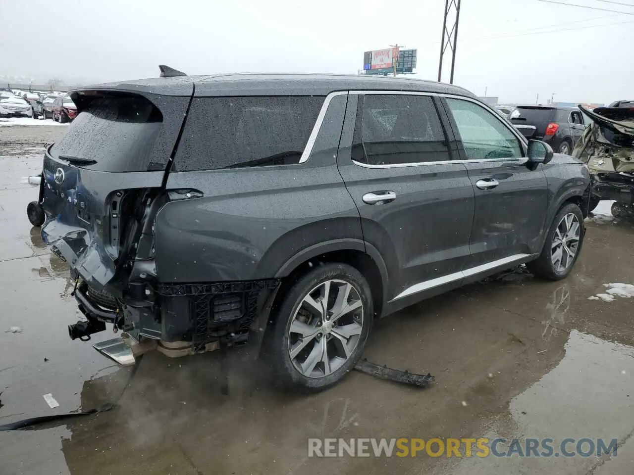 3 Photograph of a damaged car KM8R5DHE4MU328693 HYUNDAI PALISADE 2021