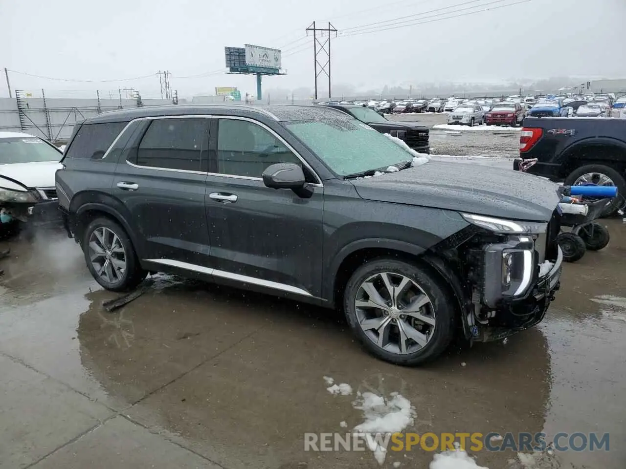 4 Photograph of a damaged car KM8R5DHE4MU328693 HYUNDAI PALISADE 2021