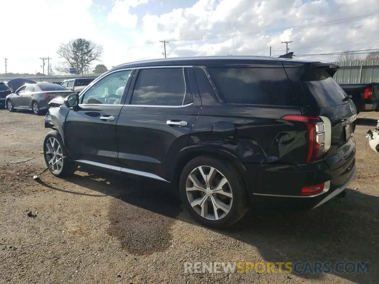 2 Photograph of a damaged car KM8R5DHE6MU280923 HYUNDAI PALISADE 2021