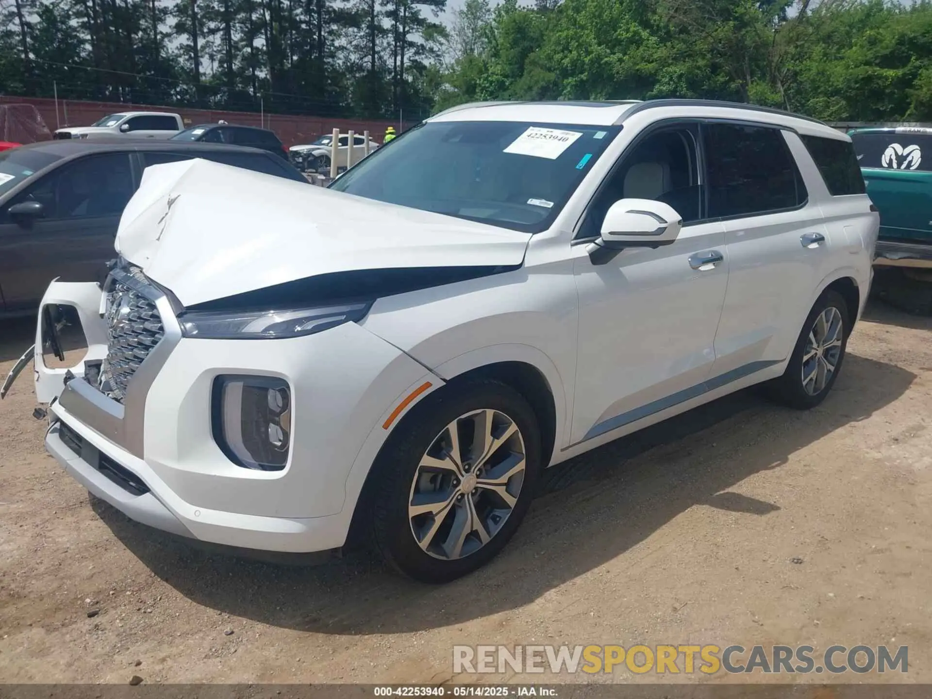 2 Photograph of a damaged car KM8R5DHE6MU309577 HYUNDAI PALISADE 2021