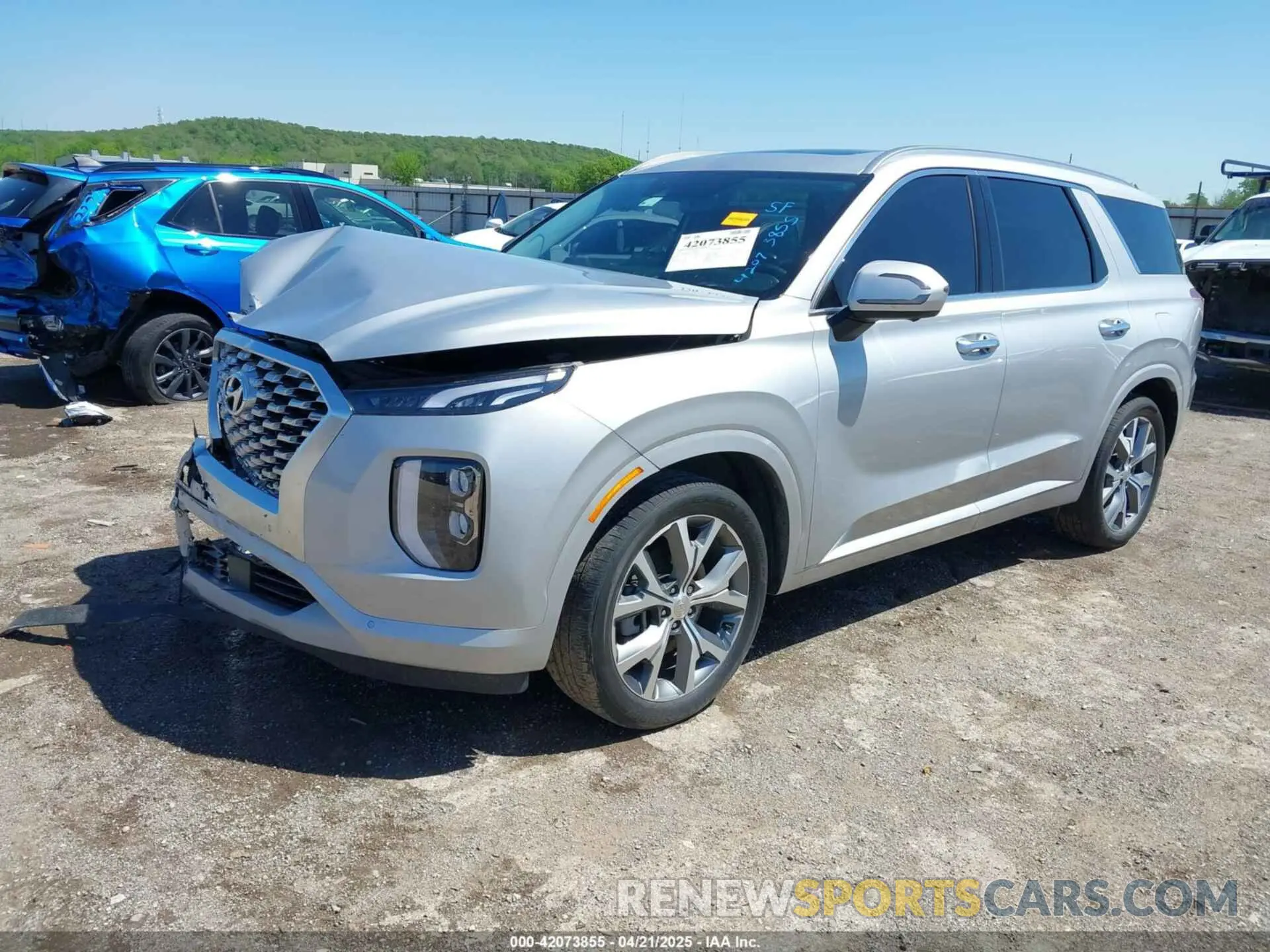 2 Photograph of a damaged car KM8R5DHE7MU326887 HYUNDAI PALISADE 2021