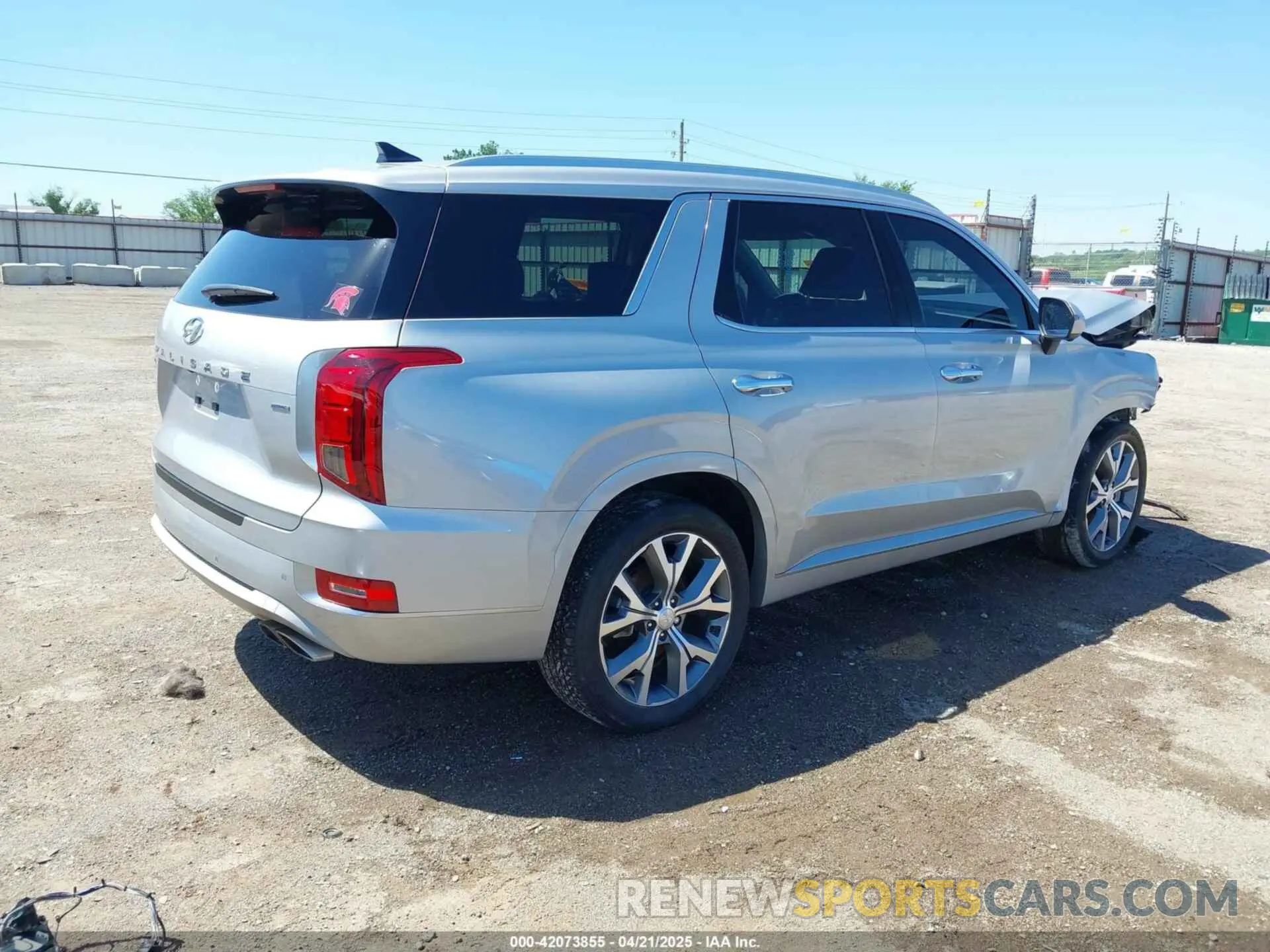 4 Photograph of a damaged car KM8R5DHE7MU326887 HYUNDAI PALISADE 2021