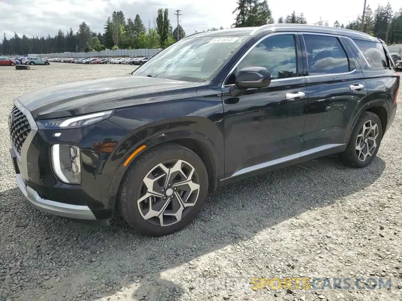1 Photograph of a damaged car KM8R5DHE8MU181598 HYUNDAI PALISADE 2021