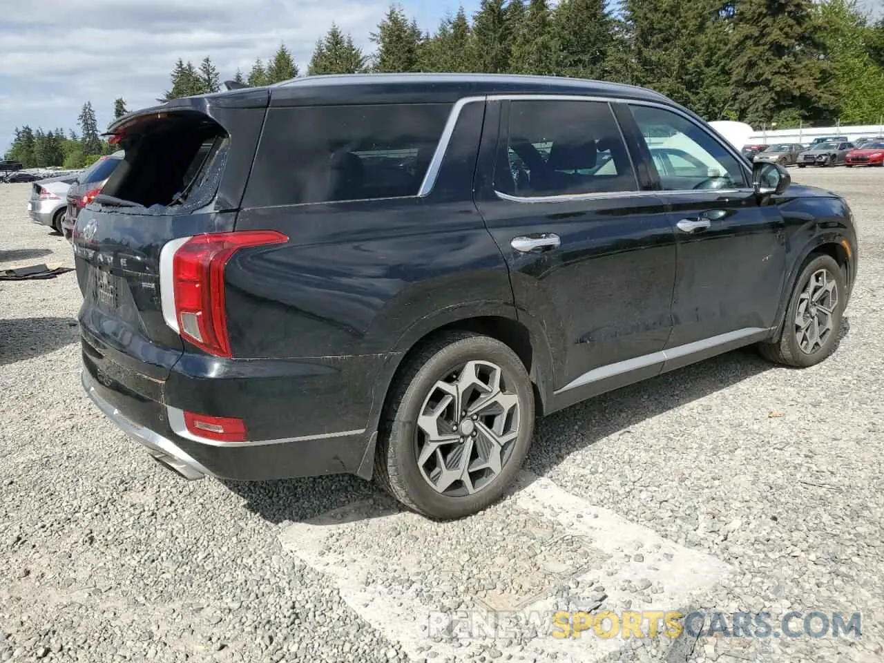 3 Photograph of a damaged car KM8R5DHE8MU181598 HYUNDAI PALISADE 2021