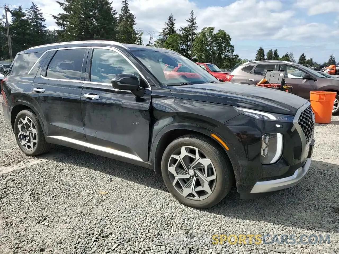 4 Photograph of a damaged car KM8R5DHE8MU181598 HYUNDAI PALISADE 2021