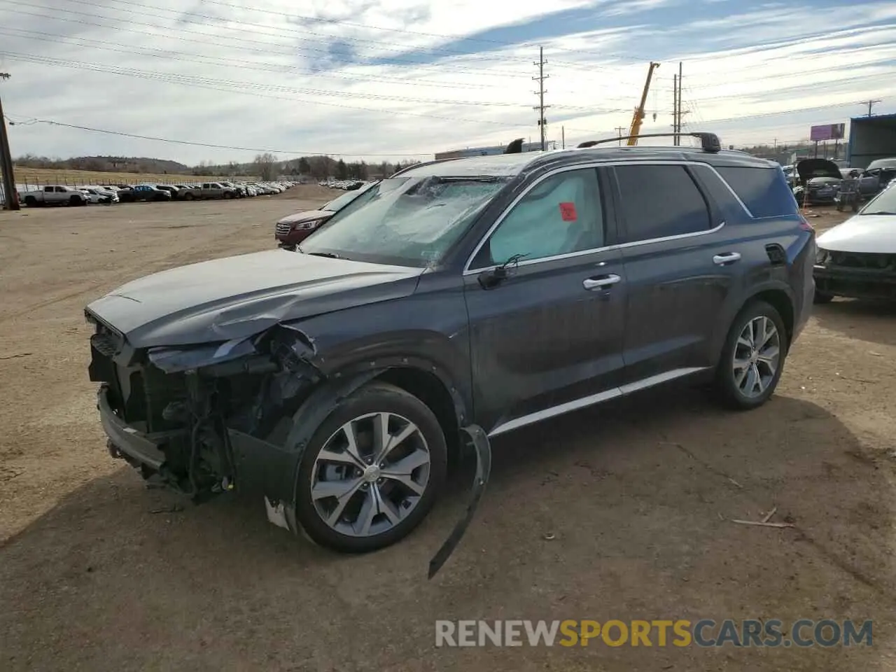 1 Photograph of a damaged car KM8R5DHE8MU206032 HYUNDAI PALISADE 2021