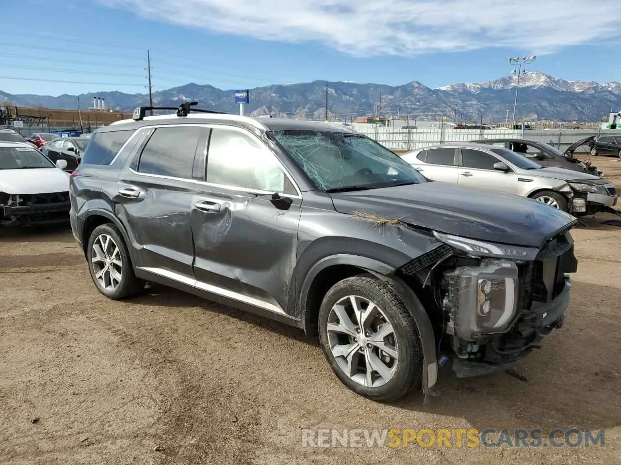 4 Photograph of a damaged car KM8R5DHE8MU206032 HYUNDAI PALISADE 2021