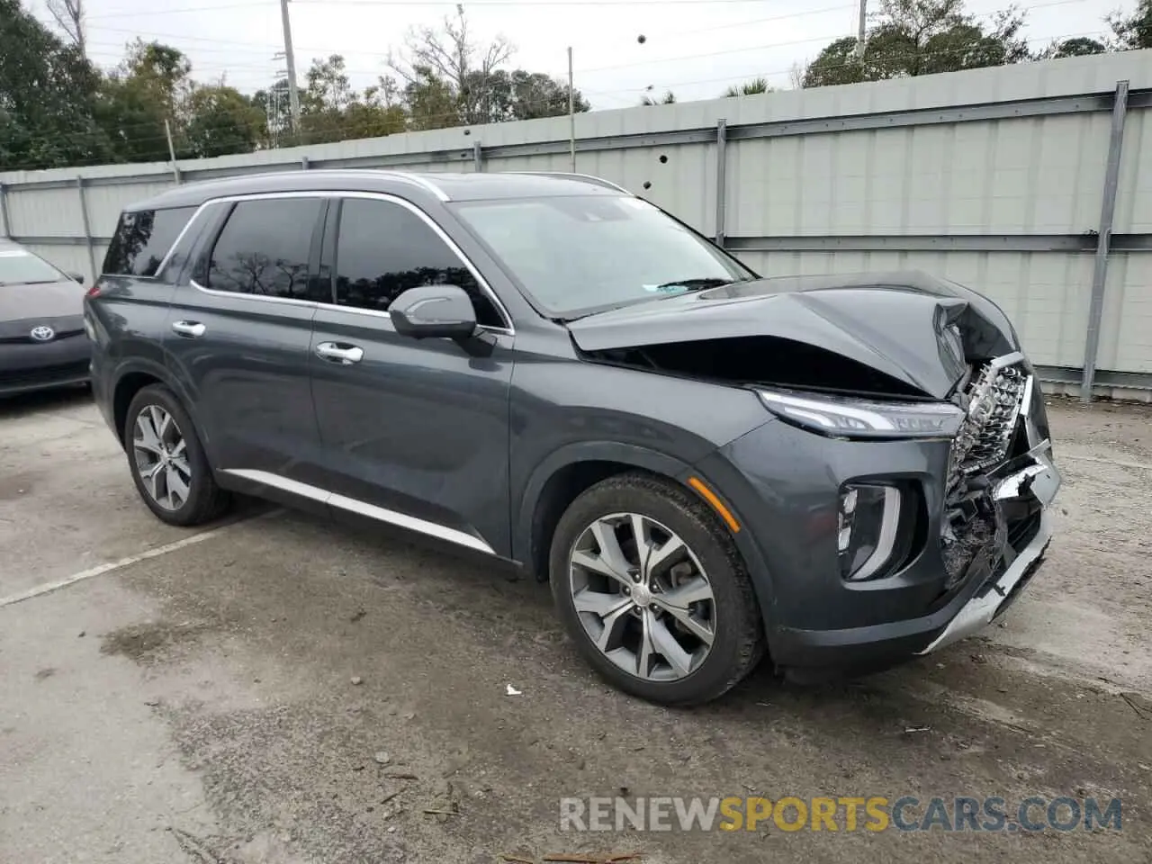 4 Photograph of a damaged car KM8R5DHE9MU175096 HYUNDAI PALISADE 2021