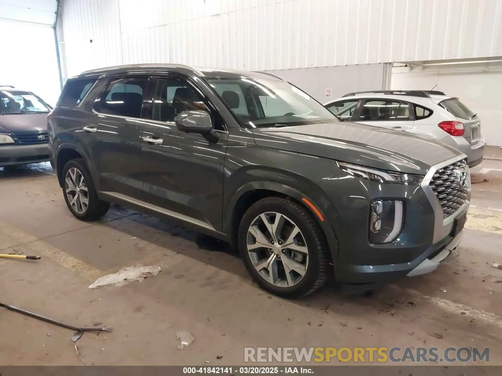 1 Photograph of a damaged car KM8R5DHE9MU214902 HYUNDAI PALISADE 2021