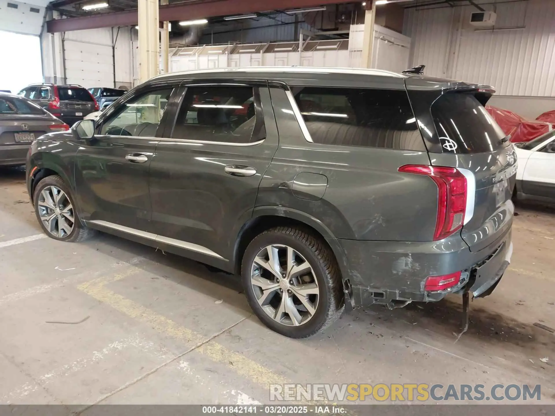 3 Photograph of a damaged car KM8R5DHE9MU214902 HYUNDAI PALISADE 2021
