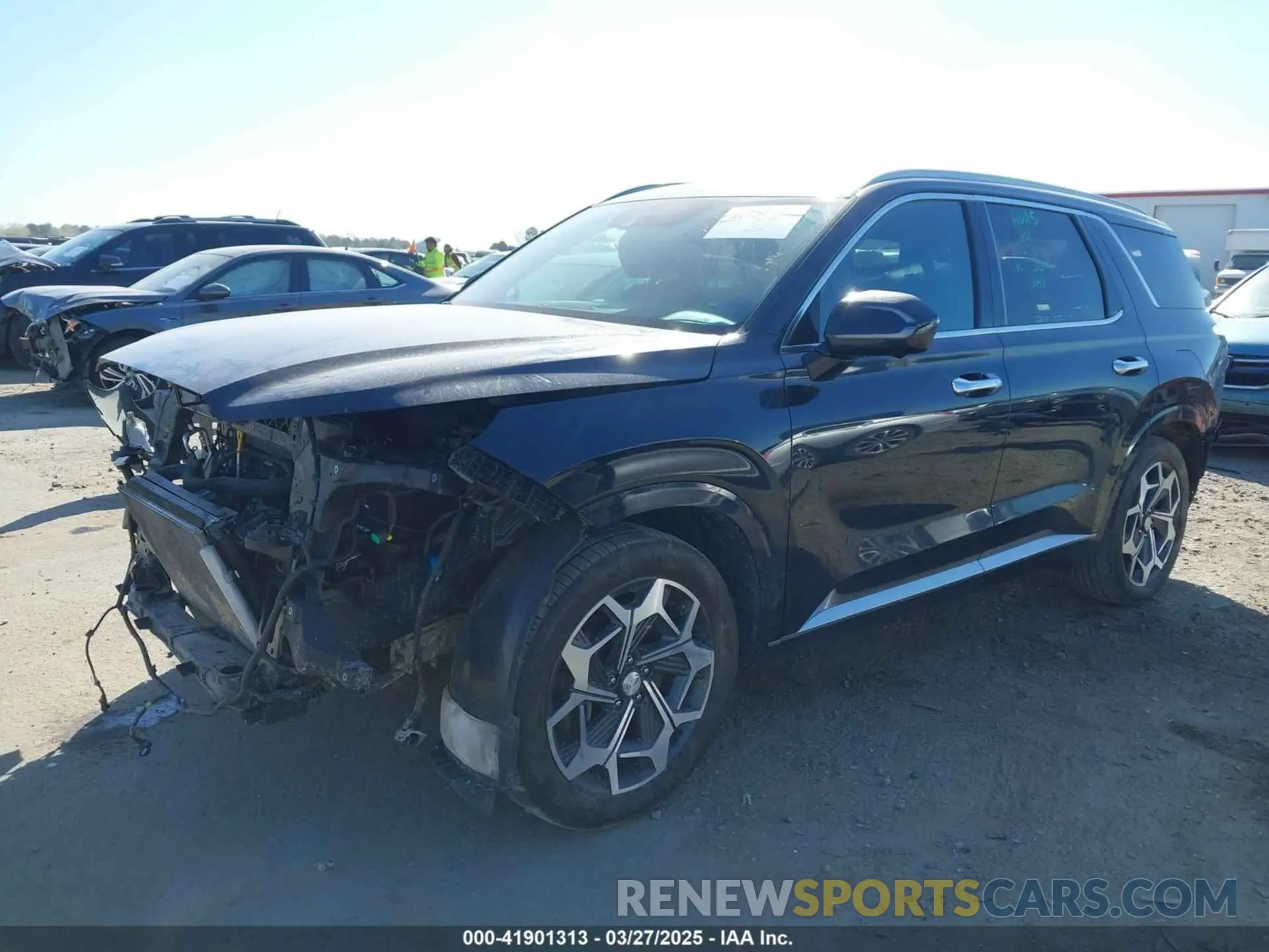 2 Photograph of a damaged car KM8R74HE0MU260323 HYUNDAI PALISADE 2021
