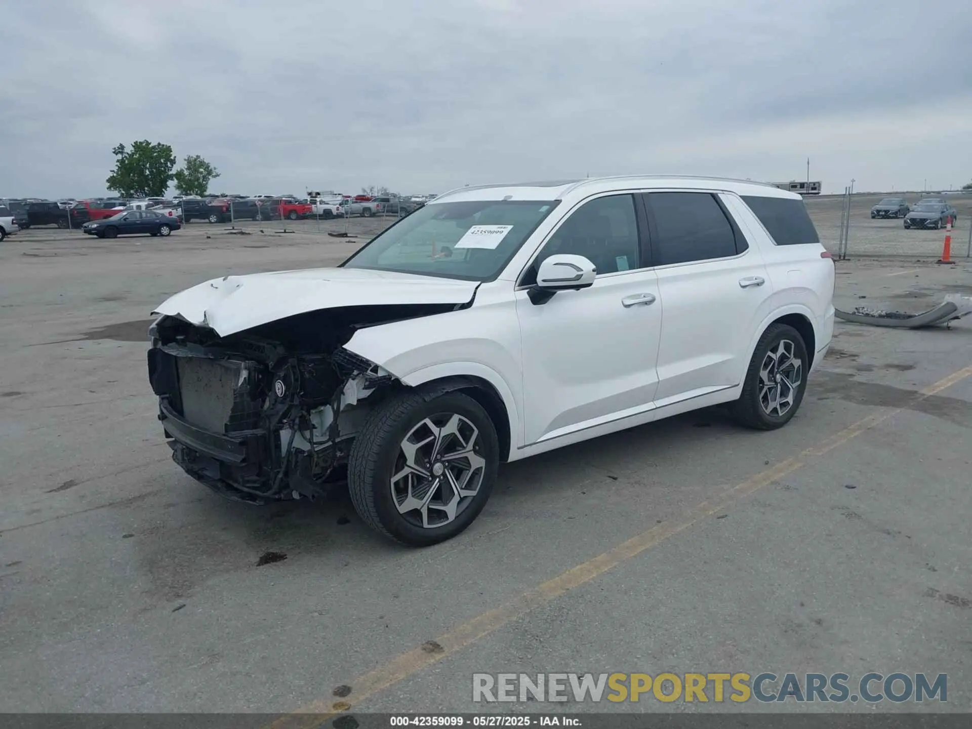 2 Photograph of a damaged car KM8R74HE1MU253459 HYUNDAI PALISADE 2021